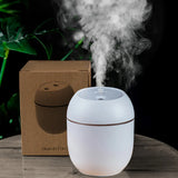 Difusor de Aceites Esenciales Aroma Humidificador de Aire Mini USB para Hogar y Coche Difusor Ultrasónico Silencioso con Lámpara LED de Colores