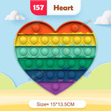 Jouets sensoriels interactifs pour enfants, jouets anti-stress à bulles Rainbow Pop Push Fidget pour adultes, enfants et besoins spéciaux
