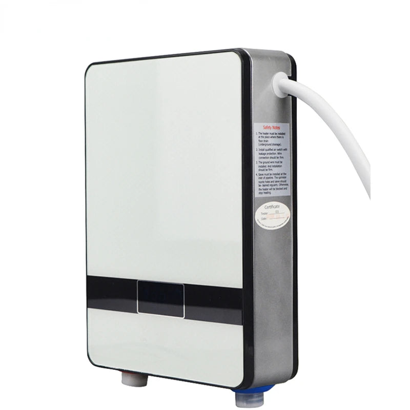 Calentador de agua instantáneo sin tanque de 6500w 220v Termostato Calentador por inducción Calentadores eléctricos de toque inteligente Ducha automática Alta calidad