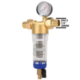 OSWNKW-05 Prefiltro Purificador para Toda la Casa Filtro de Sedimentos Giratorio Sistema Central de Prefiltro con Retrolavado Malla de Acero Inoxidable