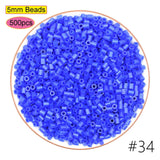 2024 New Kids DIY Craft Handmade Toy Gift Prize Box Plastic 5mm 57 Colors Ironing Bead Fuse Hama Perler Beads in Bulk for School