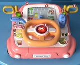 Juguete de coche para bebé volante musical juguete interactivo simulación de conducción juguetes de asiento de coche juguete sensorial desarrolla habilidades motoras finas