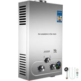 VEVOR 6L 8L 10L 12L 16L 18L LPG Draagbare Directe Waterverwarmer Propaan Gas LPG Wandgemonteerde Tankloze Waterverwarmer Digitale Display