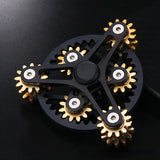 EDC 9 Vitesses Hand Spinner en Métal Haute Qualité Cuivre Fidget Spinner Alliage d'Aluminium Spinners Acier Inoxydable Roulement R188 Jouet pour Adultes