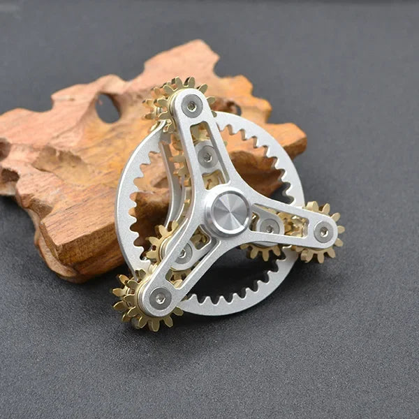 EDC 9 Vitesses Hand Spinner en Métal Haute Qualité Cuivre Fidget Spinner Alliage d'Aluminium Spinners Acier Inoxydable Roulement R188 Jouet pour Adultes