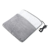 Tapis chauffant électrique d'hiver pour pieds, charge USB, doux en peluche, chauffant lavable pour pieds, améliore le sommeil, tapis chauffant domestique pour pieds