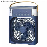 2025 Nuevo Ventilador de Escritorio Portátil Tres en Uno Aire Acondicionado Enfriador de Aire Pequeño para el Hogar Luz Nocturna LED Humidificador Ventilador para el Hogar