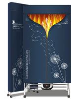 Sèche-linge électrique portable, 220V-1500W, étendoir chauffant, sèche-linge chauffant avec minuterie, sèche-linge électrique