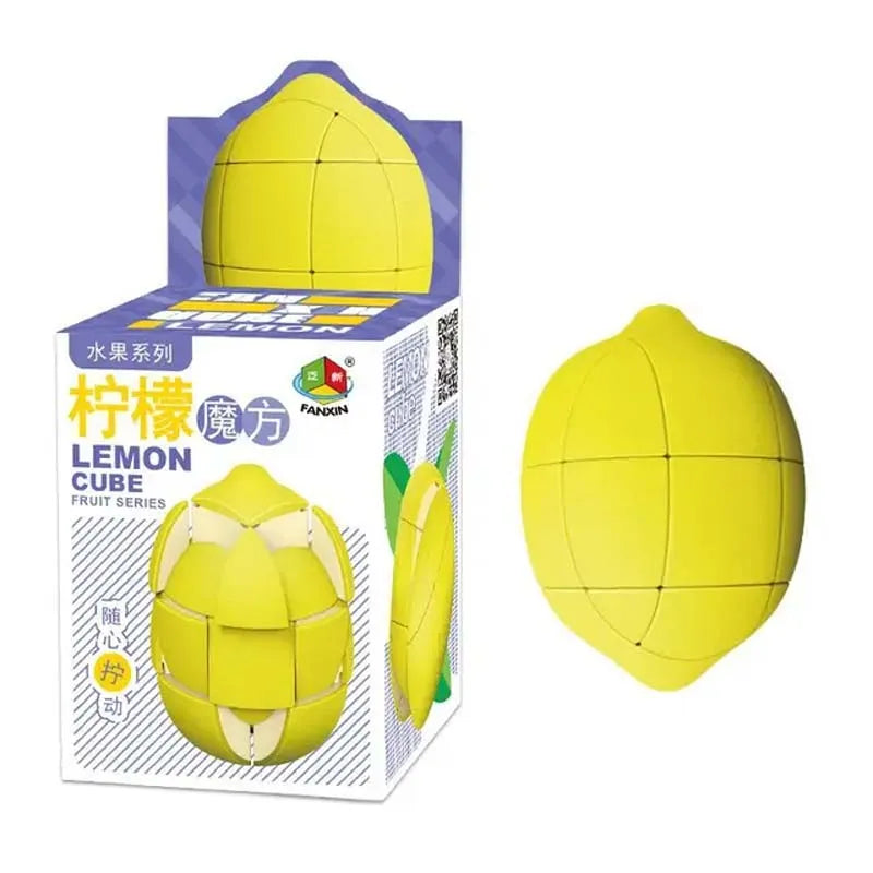 Panxin Shaped Fruit Set Smooth Banana Cube Grow the Intellect Toy for Kids  Fruit Magic Cube Beginner Puzzle Pressure Relief Toy