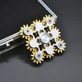 EDC 9 Vitesses Hand Spinner en Métal Haute Qualité Cuivre Fidget Spinner Alliage d'Aluminium Spinners Acier Inoxydable Roulement R188 Jouet pour Adultes