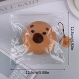 Jouet Squishy Capybara Rebond Lent Mignon Ours Brun Jouet Sensoriel Anti-Stress pour Enfants Adultes Cadeau de Décompression