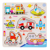 Puzzle en bois Montessori pour bébé, jouets éducatifs pour enfants, jeu de puzzle 3D en forme d'animaux de dessin animé, tableau d'activités pour enfant de 2 à 3 ans