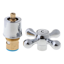 Bathroom Faucet for Cross Handle Faucet Trim for Valve Bath Sink Faucet Handle for Kitchen Faucet Lavatory Tub Shower