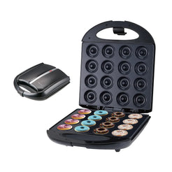 Houselin Mini Donut Maker Machine, Non-Stick, Makes 16 Doughnuts