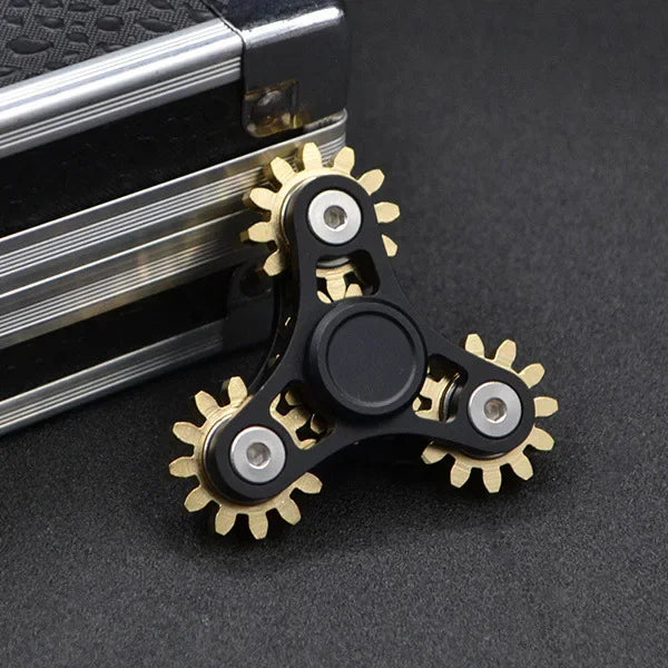 EDC 9 Vitesses Hand Spinner en Métal Haute Qualité Cuivre Fidget Spinner Alliage d'Aluminium Spinners Acier Inoxydable Roulement R188 Jouet pour Adultes