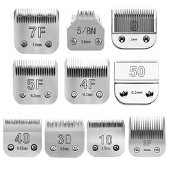 4F,5F,7F 9#,10#,30#,40#, 50# Pet Dog Grooming Clipper Blade For Most Andis,Oster A5 & 76 ,Wahl KM 10 Clippers Animals Clippers