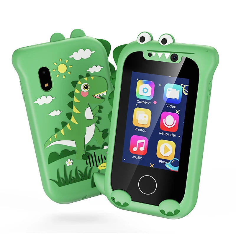 Téléphone intelligent pour enfants Jouets caméra Écran tactile Licorne Mobile bébé Lecteur MP3 Appareil photo numérique Jouets éducatifs pour filles garçons âge 3-8 ans