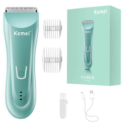 Washable Groin & Body Trimmer For Men & Women Electric Face Beard Hair Trimmer Rechargeable Pubic Ball Shaver & Body Groomer