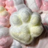 Big Cat Foot Taba Squishy de Silicona Esponjosa y Peluda 0.8kg Juguete Antiestrés de Almohadilla de Gato de Malvavisco para Apretar y Relajar la Mano