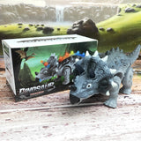 Juguetes de dinosaurios Modelo Triceratops Dinosaurio caminante eléctrico interactivo Colección de juguetes de modelos de animales para regalos de cumpleaños para niños