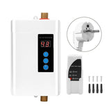 Chauffe-eau instantané électrique sans réservoir 4 vitesses Mini système de chauffage d'eau instantané pour cuisine salle de bain 110-240V