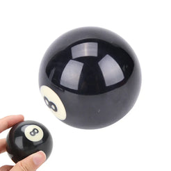 New Billiard Cue Ball 52.5/57.2 Mm Standard /crystal Black 8 Ball Snooker Training Replacement Practice Billiard Made of Resin
