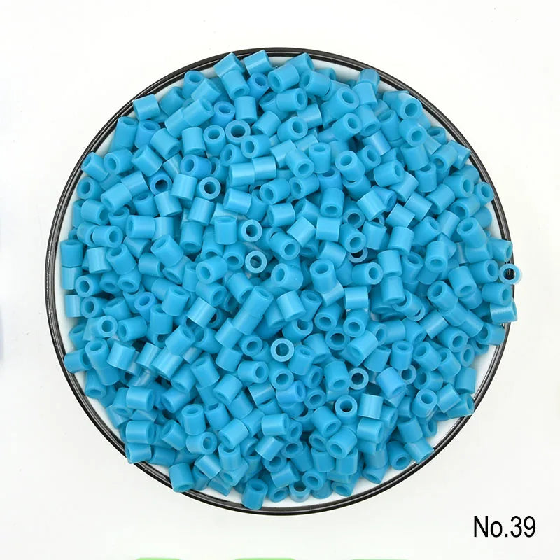 2024 New Kids DIY Craft Handmade Toy Gift Prize Box Plastic 5mm 57 Colors Ironing Bead Fuse Hama Perler Beads in Bulk for School