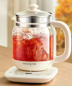 220V Jiuyang health pot multi-functional flower teapot glass stew tea pot 1.5L Portable Mini Multi Cooker Tea Dessert Cooker