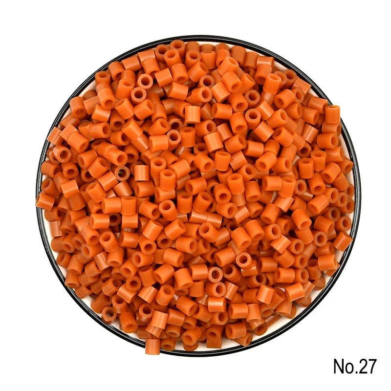2024 New Kids DIY Craft Handmade Toy Gift Prize Box Plastic 5mm 57 Colors Ironing Bead Fuse Hama Perler Beads in Bulk for School
