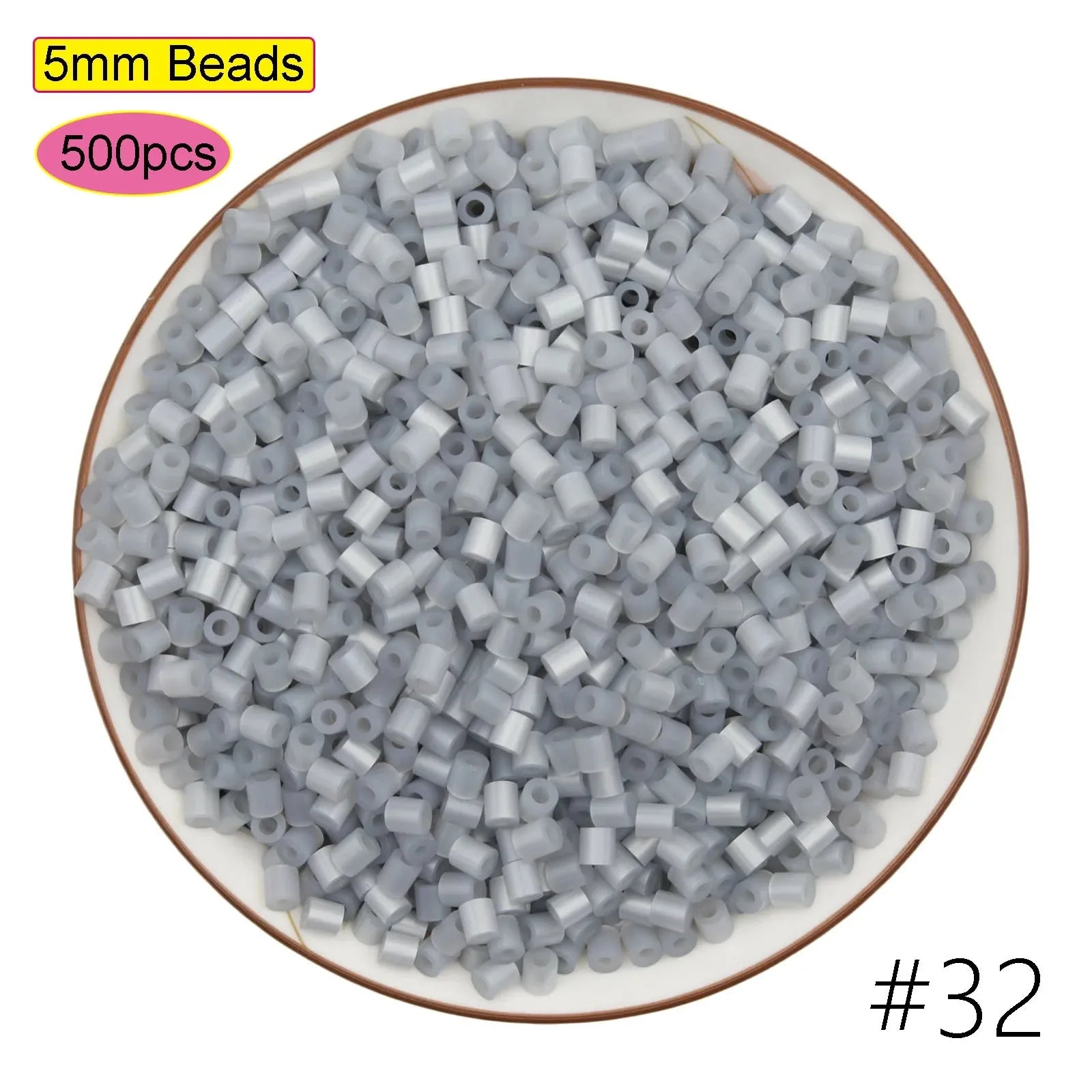 2024 New Kids DIY Craft Handmade Toy Gift Prize Box Plastic 5mm 57 Colors Ironing Bead Fuse Hama Perler Beads in Bulk for School