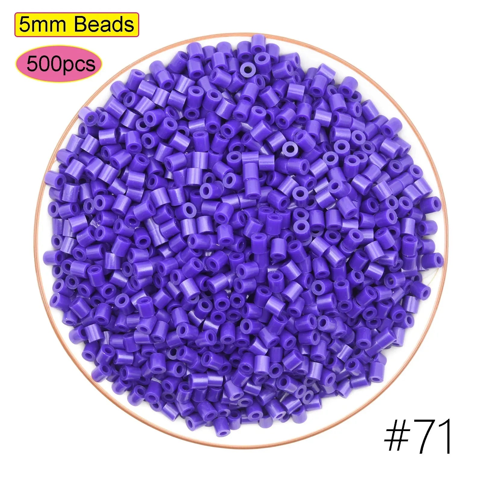 2024 New Kids DIY Craft Handmade Toy Gift Prize Box Plastic 5mm 57 Colors Ironing Bead Fuse Hama Perler Beads in Bulk for School