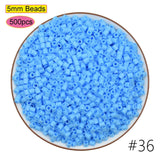 2024 New Kids DIY Craft Handmade Toy Gift Prize Box Plastic 5mm 57 Colors Ironing Bead Fuse Hama Perler Beads in Bulk for School