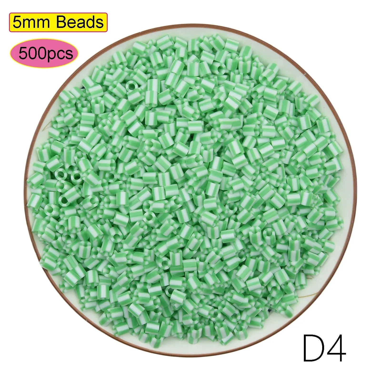 2024 New Kids DIY Craft Handmade Toy Gift Prize Box Plastic 5mm 57 Colors Ironing Bead Fuse Hama Perler Beads in Bulk for School