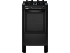 4 Stove Table Mills Esmaltec Black Glass Pearl Glass Table 4115 - Bivolt