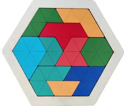 Wooden Board Puzzle Kids Educational Math Tangram Puzzles Game Toys for Adults Children