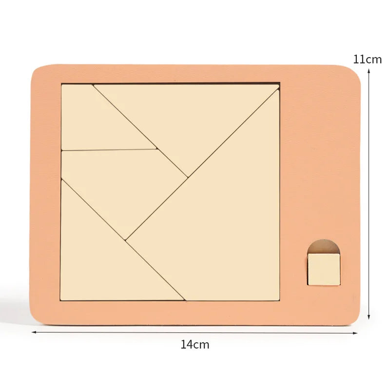 Wooden Board Puzzle Kids Educational Math Tangram Puzzles Game Toys for Adults Children