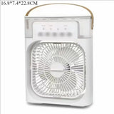 2025 Nuevo Ventilador de Escritorio Portátil Tres en Uno Aire Acondicionado Enfriador de Aire Pequeño para el Hogar Luz Nocturna LED Humidificador Ventilador para el Hogar