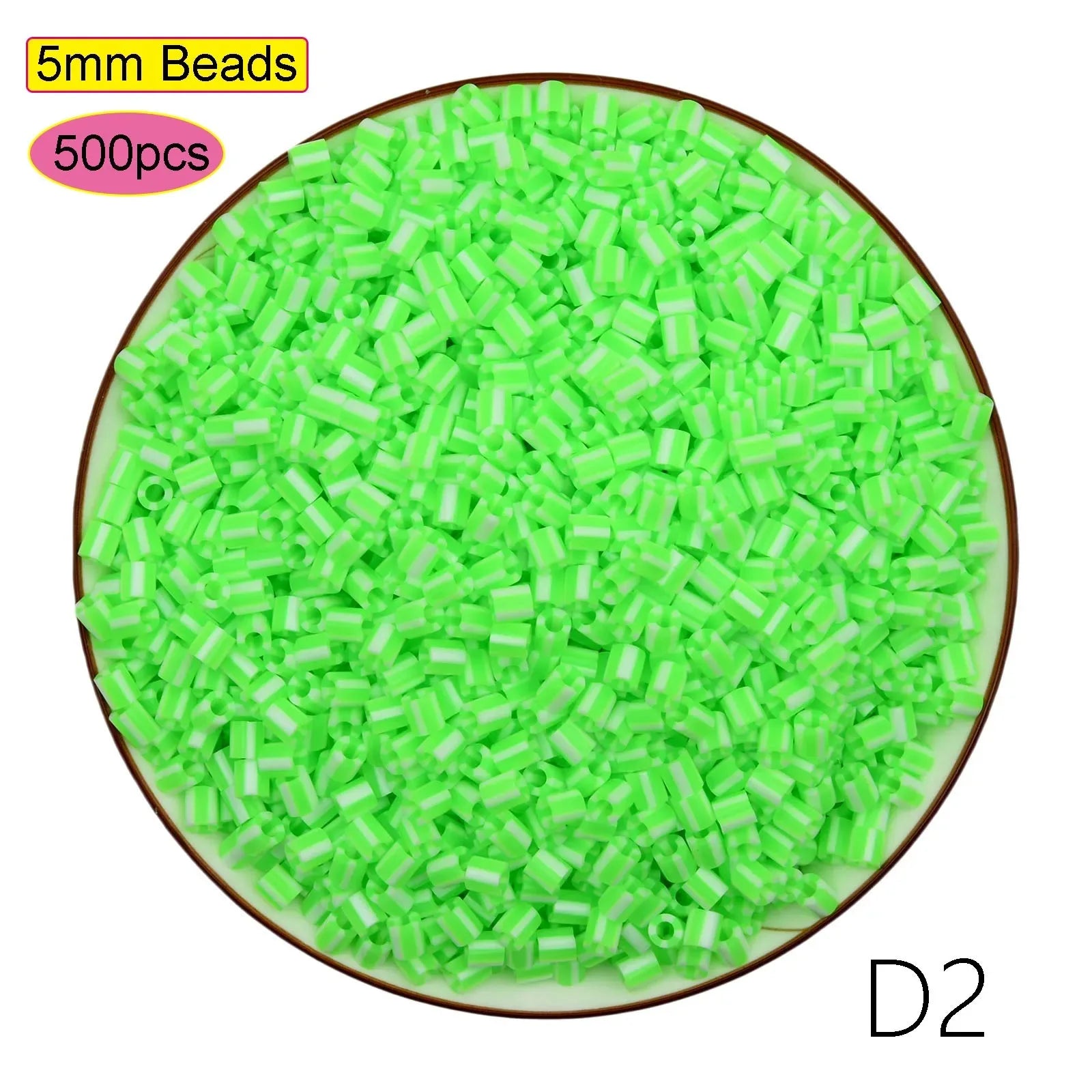 2024 New Kids DIY Craft Handmade Toy Gift Prize Box Plastic 5mm 57 Colors Ironing Bead Fuse Hama Perler Beads in Bulk for School