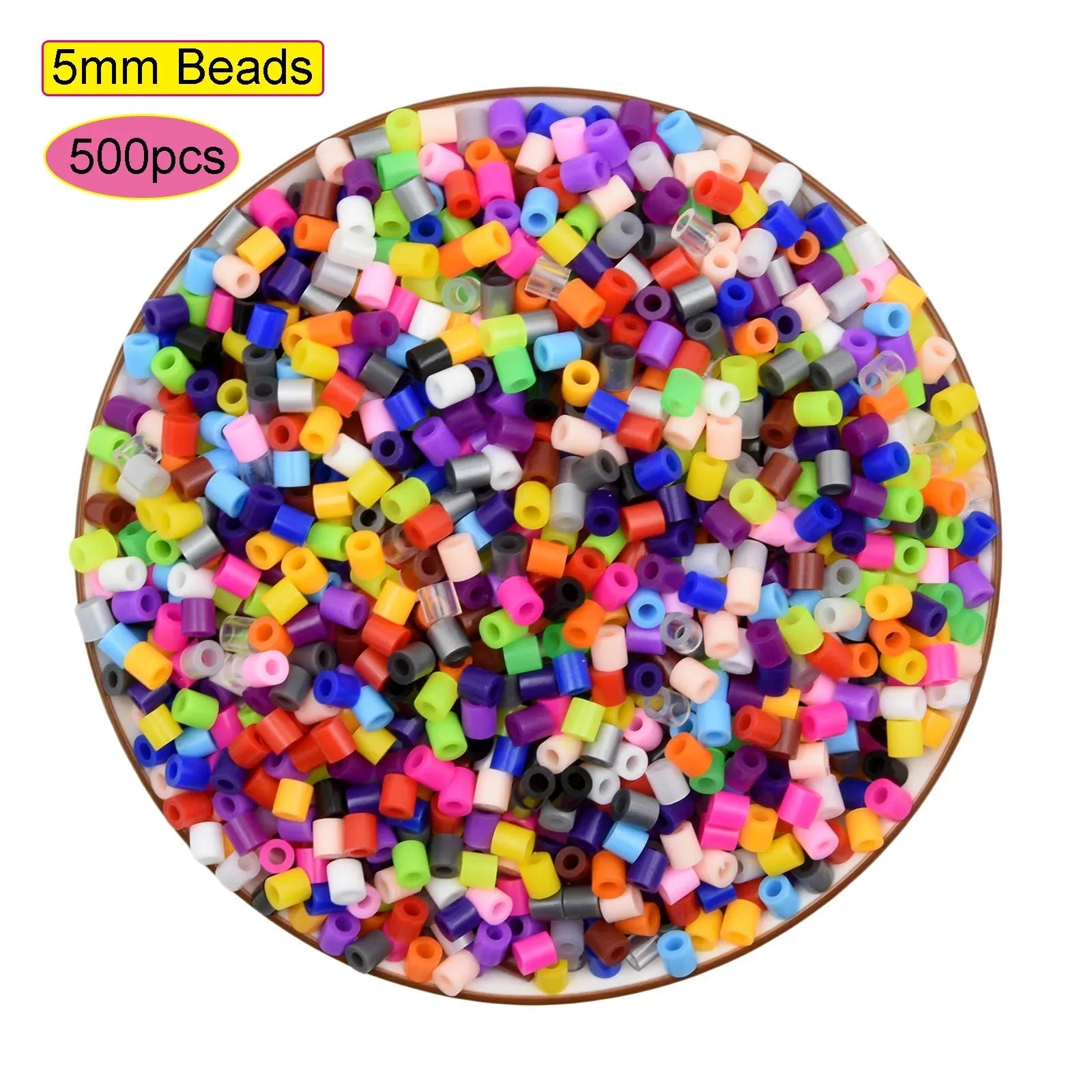 2024 New Kids DIY Craft Handmade Toy Gift Prize Box Plastic 5mm 57 Colors Ironing Bead Fuse Hama Perler Beads in Bulk for School